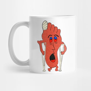 Sad Foot Happy Foot (Back Print) Mug